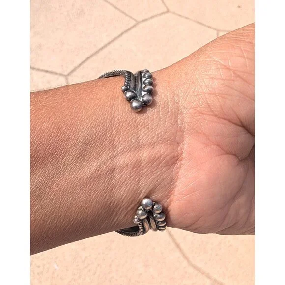 Navajo Sterling Silver & Turquoise Watch Bracelet E. Anderson Non Working 49.5g - Picture 9 of 12